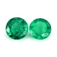 0.74 Ct.Tw.Total Carat Weight Emerald Pair from Madagascar Video