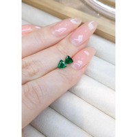 0.83 Ct.Tw.Total Carat Weight Emerald Pair from Madagascar Life Style