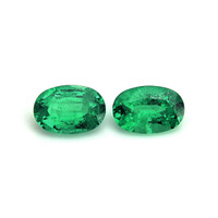 0.88 Ct.Tw.Total Carat Weight Emerald Pair from Madagascar Video