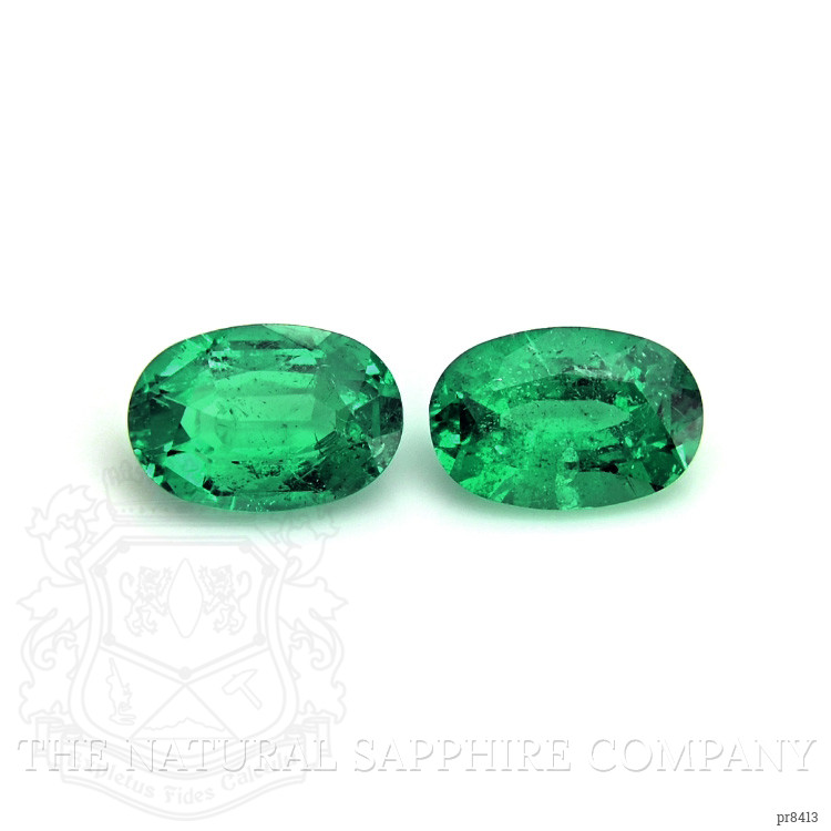 0.88 Ct.Tw. Emerald Pair from Madagascar
