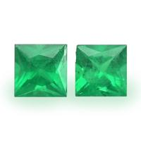 0.57 Ct.Tw.Total Carat Weight Emerald Pair from Madagascar Video