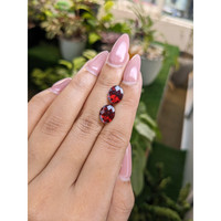 5.76&nbsp;Ct.Tw.Total Carat Weight Garnet Pair from Ceylon (Sri Lanka) Life Style