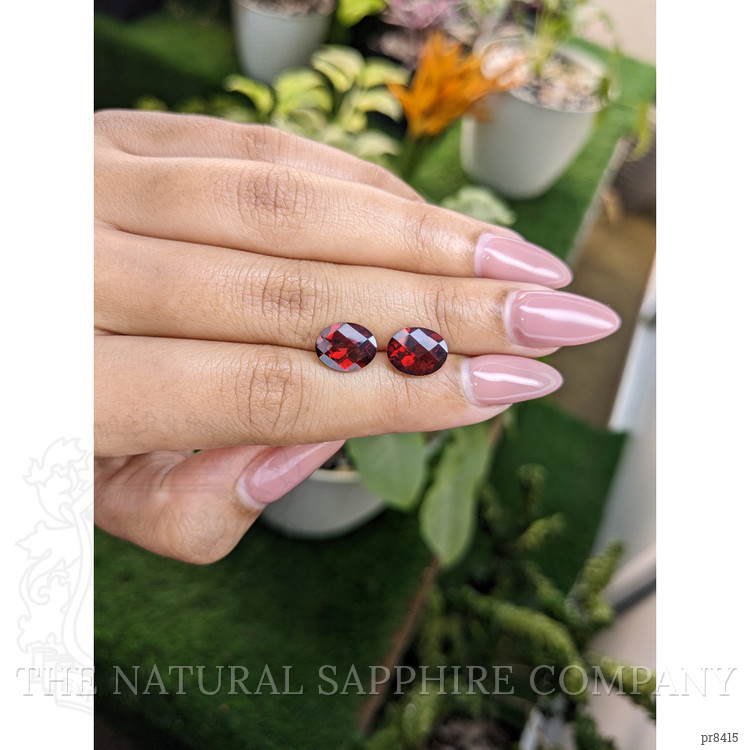 5.76 Ct.Tw. Garnet Pair from Ceylon (Sri Lanka)
