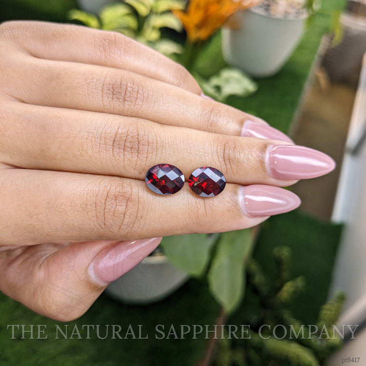 6.28 Ct.Tw. Garnet Pair from Ceylon (Sri Lanka)