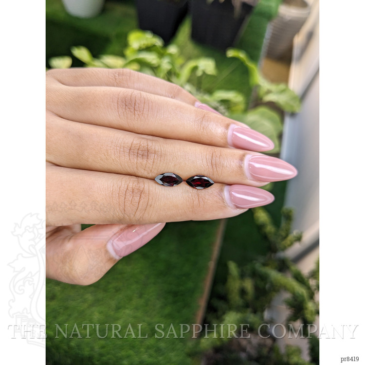 2.24 Ct.Tw. Garnet Pair from Ceylon (Sri Lanka)