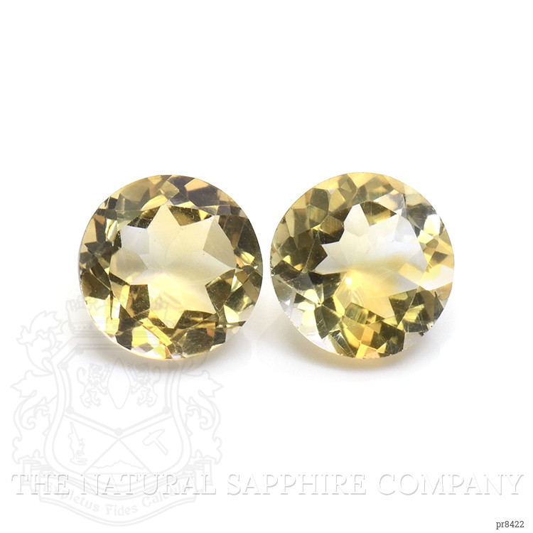7.62 Ct.Tw. Citrine Pair from Ceylon (Sri Lanka)