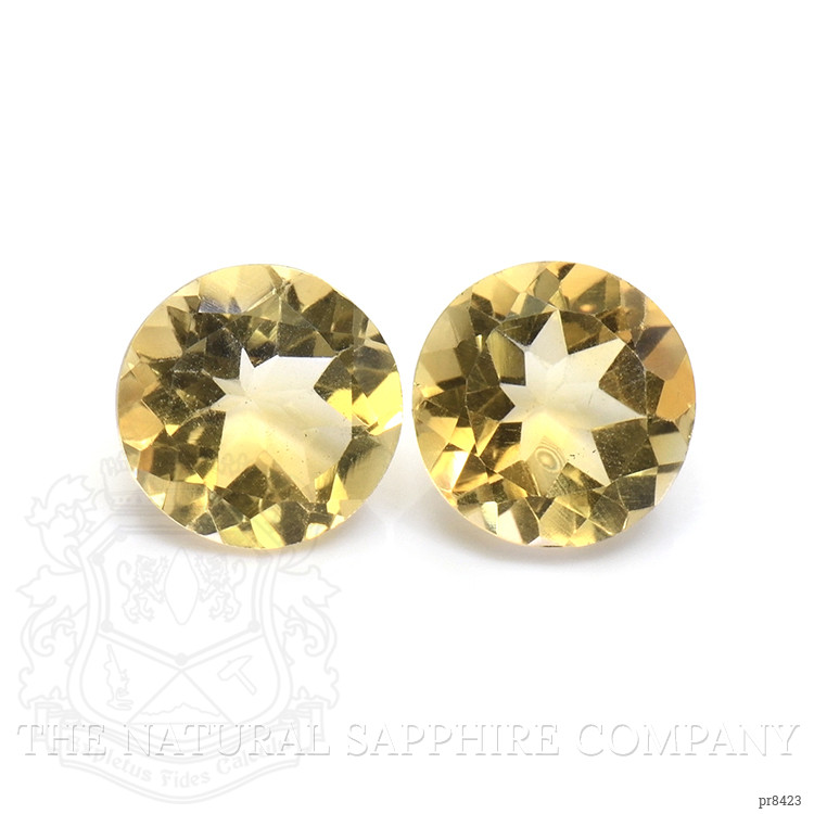 7.62 Ct.Tw. Citrine Pair from Ceylon (Sri Lanka)