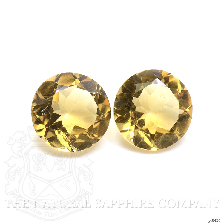 8.00 Ct.Tw. Citrine Pair from Ceylon (Sri Lanka)
