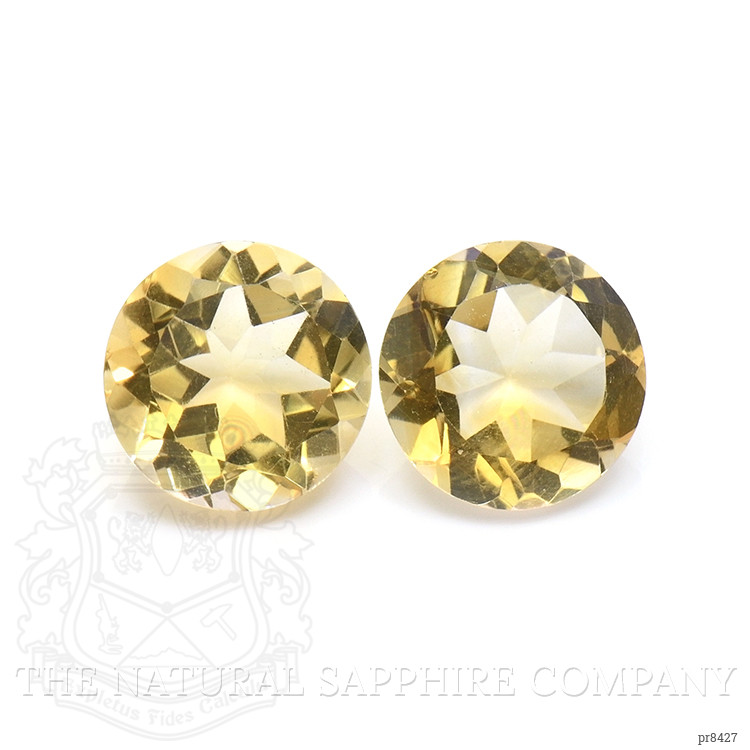 7.92 Ct.Tw. Citrine Pair from Ceylon (Sri Lanka)