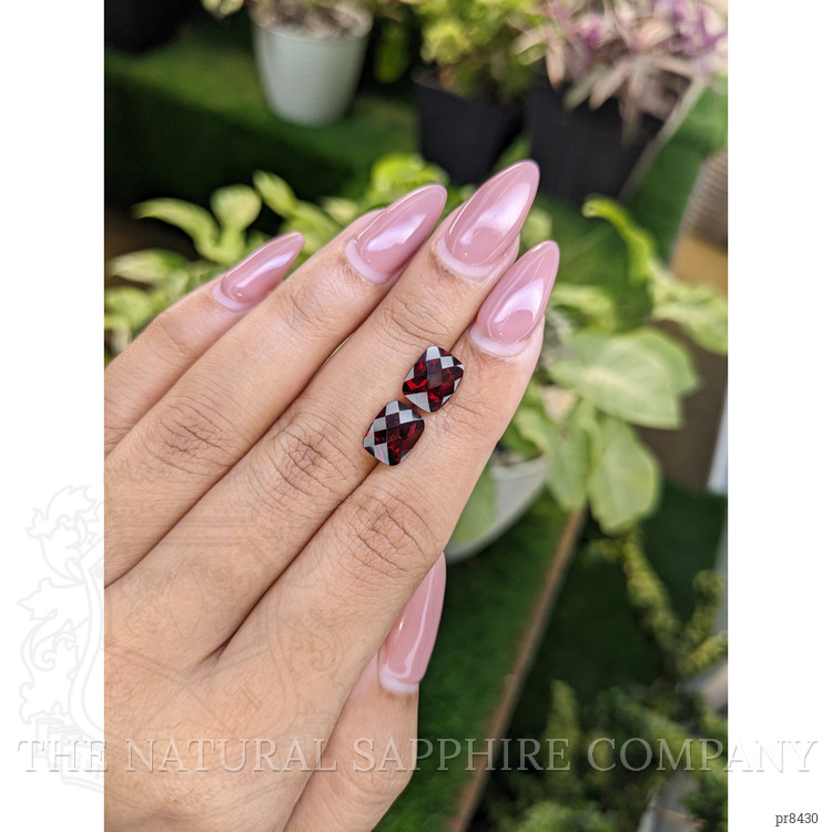 5.55 Ct.Tw. Garnet Pair from Ceylon (Sri Lanka)