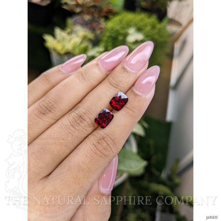 5.55 Ct.Tw. Garnet Pair from Ceylon (Sri Lanka)