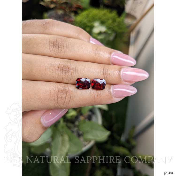 5.58 Ct.Tw. Garnet Pair from Ceylon (Sri Lanka)