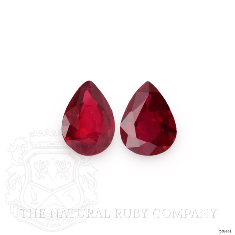 0.70 Ct.Tw. Ruby Pair from Mozambique