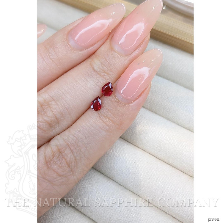 0.70 Ct.Tw. Ruby Pair from Mozambique