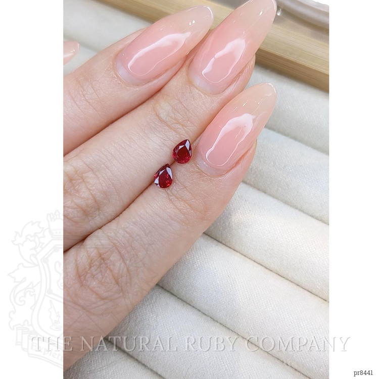 0.70 Ct.Tw. Ruby Pair from Mozambique