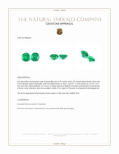 0.64 Ct.Tw.Total Carat Weight Emerald Pair from Madagascar Appraisal