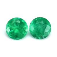 0.64 Ct.Tw.Total Carat Weight Emerald Pair from Madagascar Video