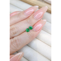 0.67&nbsp;Ct.Tw.Total Carat Weight Emerald Pair from Madagascar Life Style
