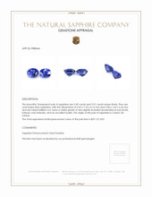 7.06&nbsp;Ct.Tw.Total Carat Weight Blue Sapphire Pair from Ceylon (Sri Lanka) Appraisal