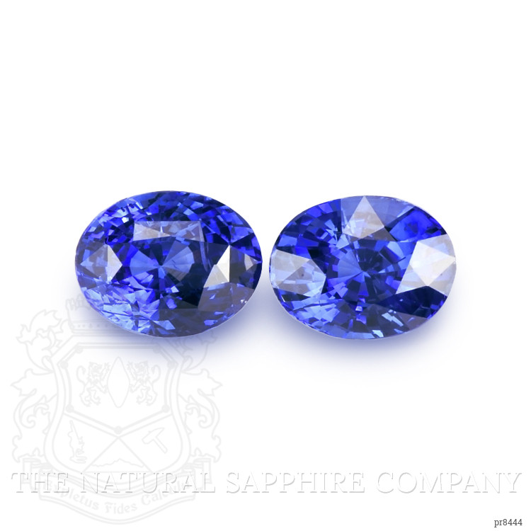 7.06 Ct.Tw. Blue Sapphire Pair from Ceylon (Sri Lanka)