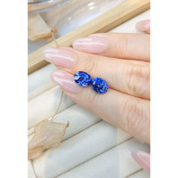 7.06&nbsp;Ct.Tw.Total Carat Weight Blue Sapphire Pair from Ceylon (Sri Lanka) Life Style