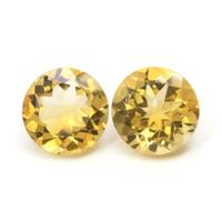 13.69&nbsp;Ct.Tw.Total Carat Weight Citrine Pair from Brazil Video