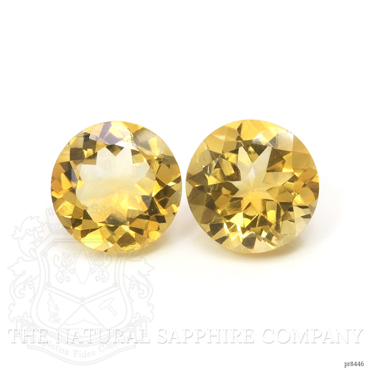 13.69 Ct.Tw. Citrine Pair from Brazil