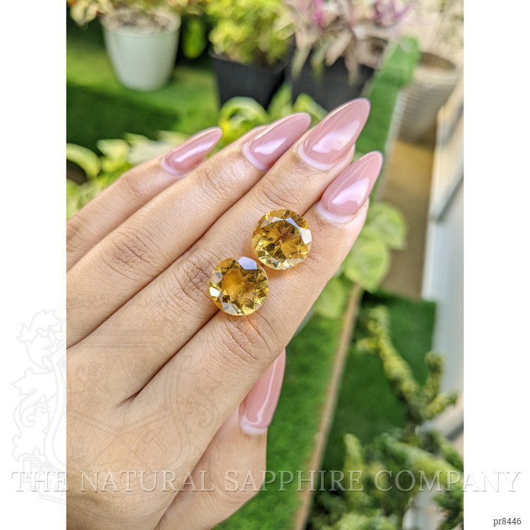 13.69 Ct.Tw. Citrine Pair from Brazil