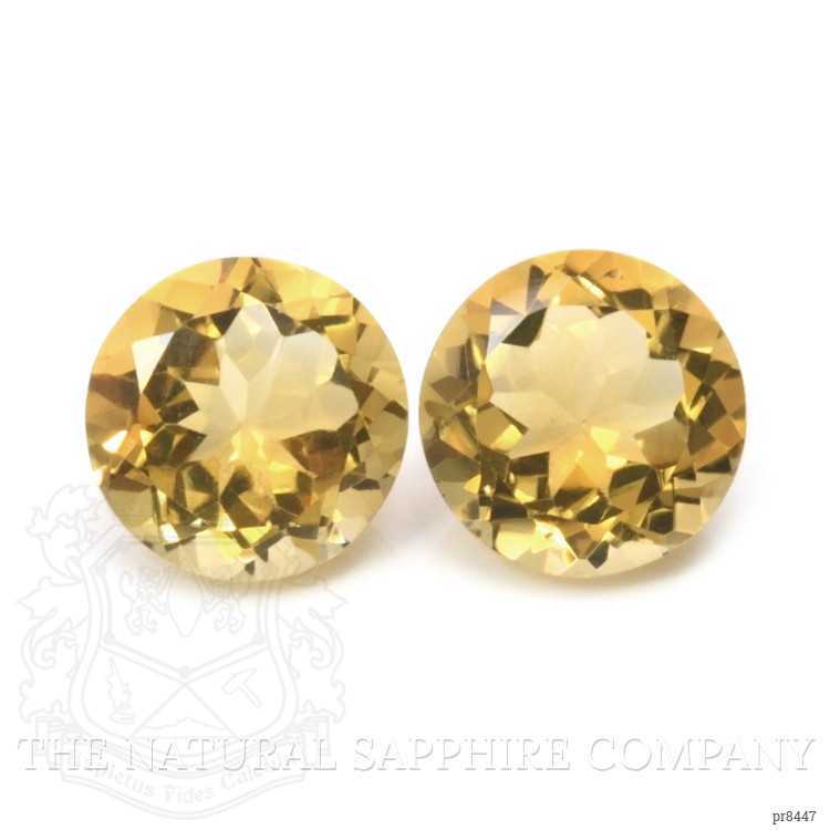 13.85 Ct.Tw. Citrine Pair from Brazil