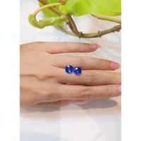 6.07&nbsp;Ct.Tw.Total Carat Weight Blue Sapphire Pair from Ceylon (Sri Lanka) Life Style