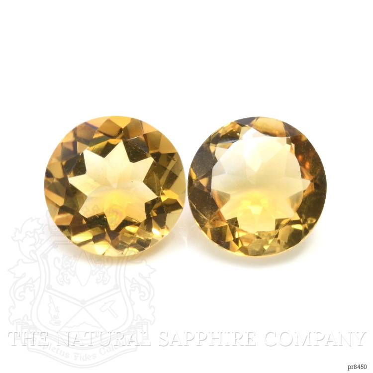 9.89 Ct.Tw. Citrine Pair from Brazil