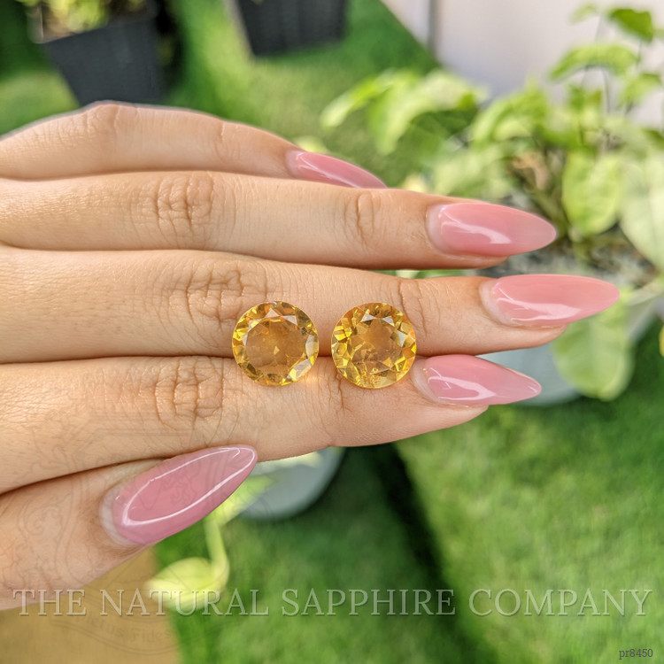 9.89 Ct.Tw. Citrine Pair from Brazil