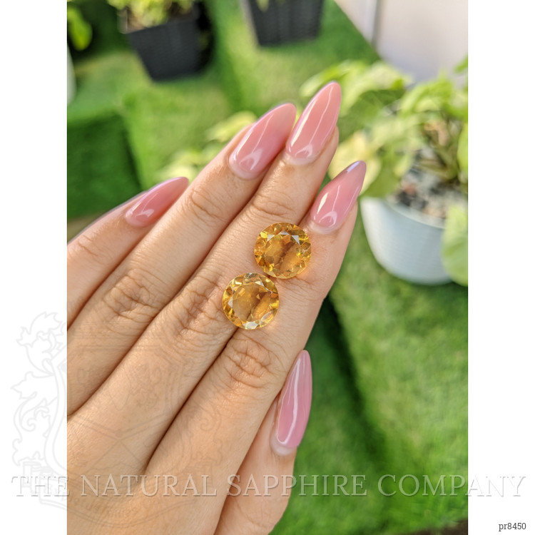 9.89 Ct.Tw. Citrine Pair from Brazil