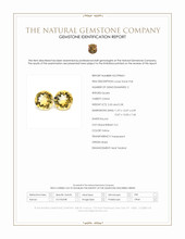 10.78 Ct.Tw.Total Carat Weight Yellow Citrine Pair from Brazil Scan Report