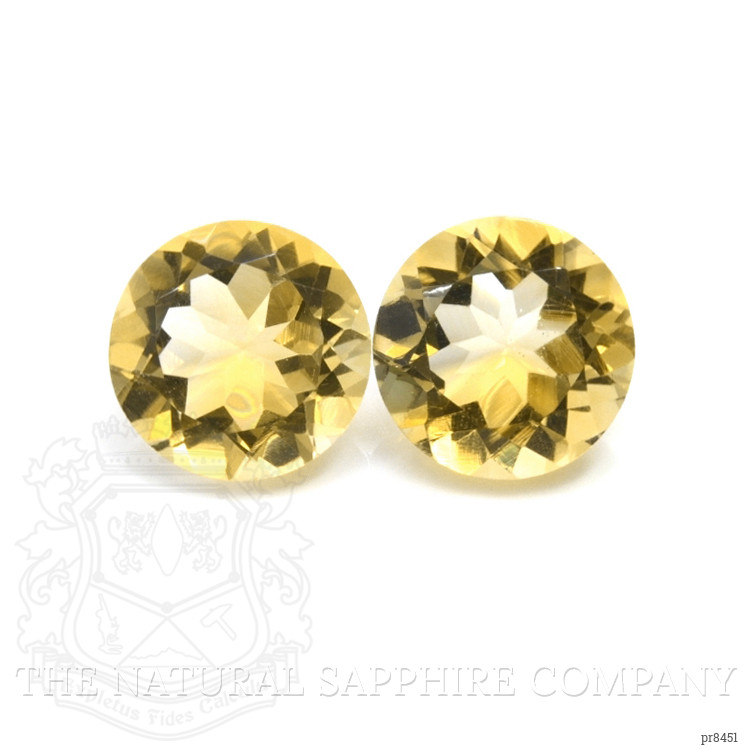 10.78 Ct.Tw. Citrine Pair from Brazil