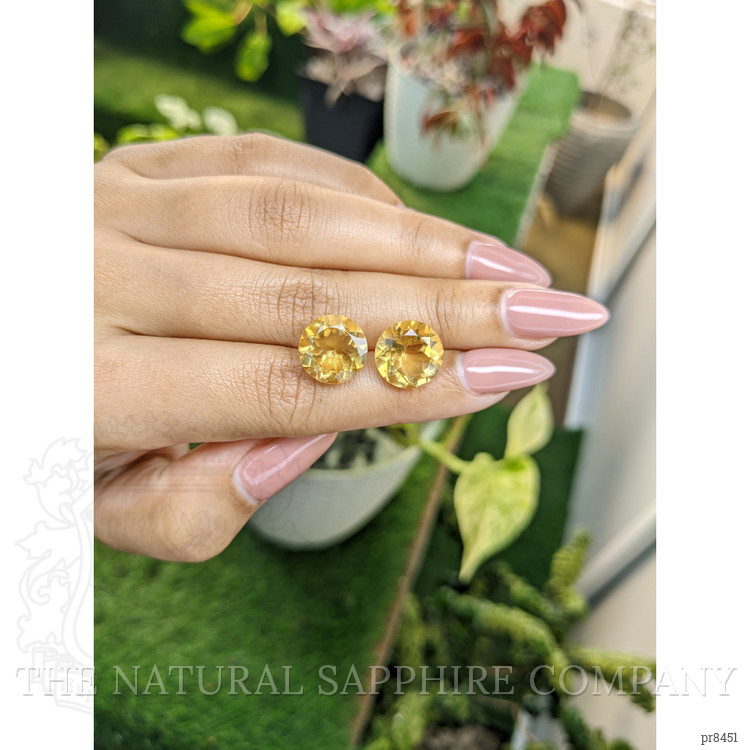 10.78 Ct.Tw. Citrine Pair from Brazil