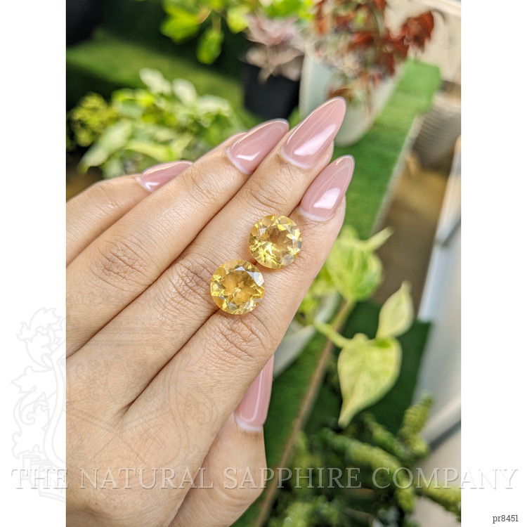 10.78 Ct.Tw. Citrine Pair from Brazil