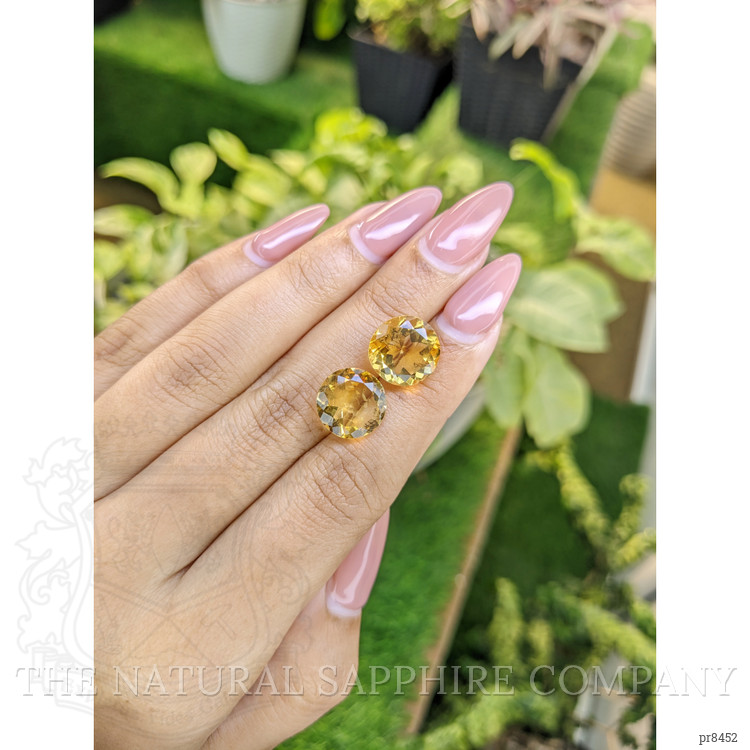 9.46 Ct.Tw. Citrine Pair from Brazil