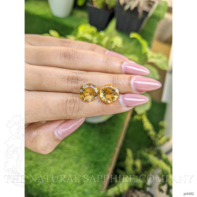9.46 Ct.Tw. Citrine Pair from Brazil