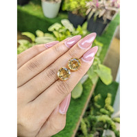 10.67&nbsp;Ct.Tw.Total Carat Weight Citrine Pair from Brazil Life Style