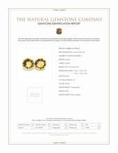 10.73 Ct.Tw.Total Carat Weight Yellow Citrine Pair from Brazil Scan Report