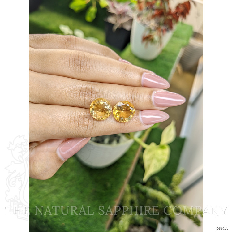 10.73 Ct.Tw. Citrine Pair from Brazil