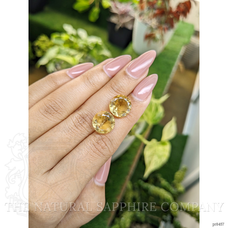 9.45 Ct.Tw. Citrine Pair from Brazil