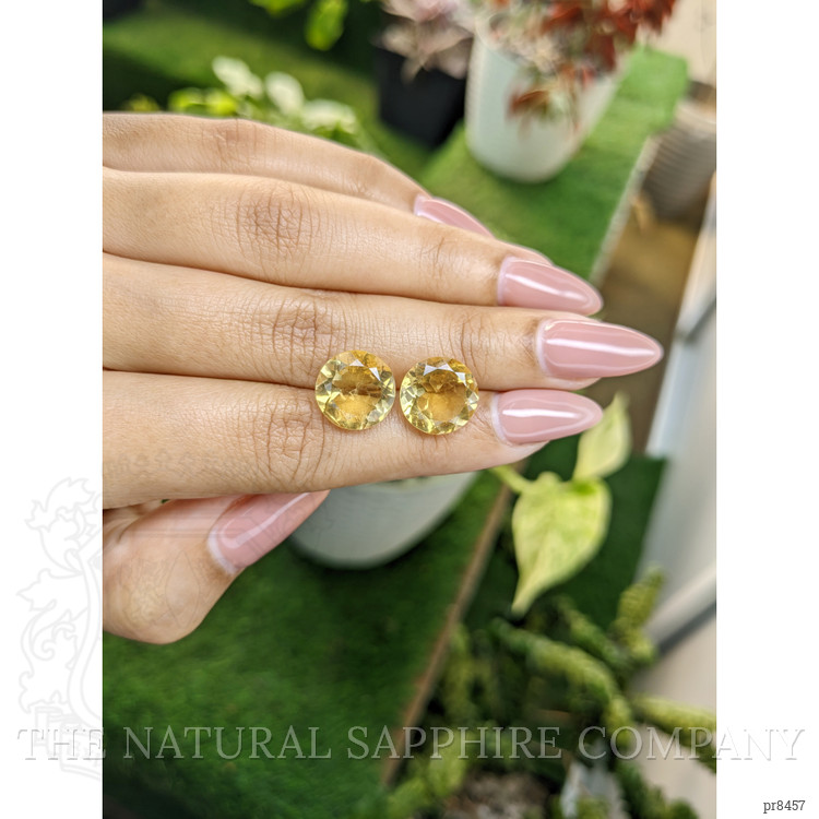 9.45 Ct.Tw. Citrine Pair from Brazil