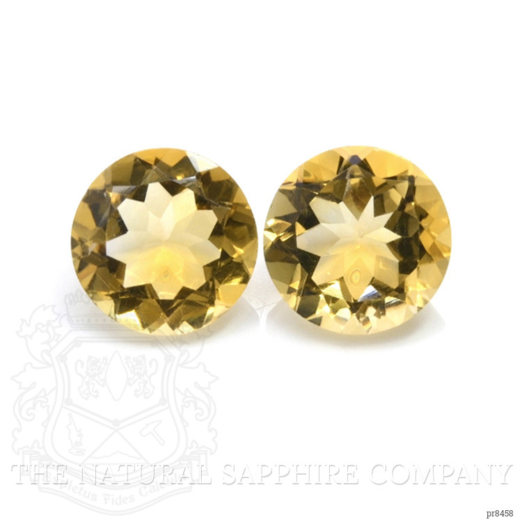 9.91 Ct.Tw. Citrine Pair from Brazil