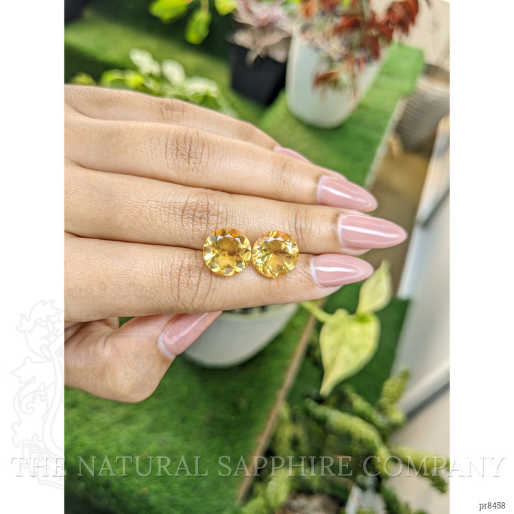 9.91 Ct.Tw. Citrine Pair from Brazil