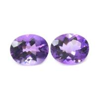 4.33&nbsp;Ct.Tw.Total Carat Weight Amethyst Pair from Africa Video