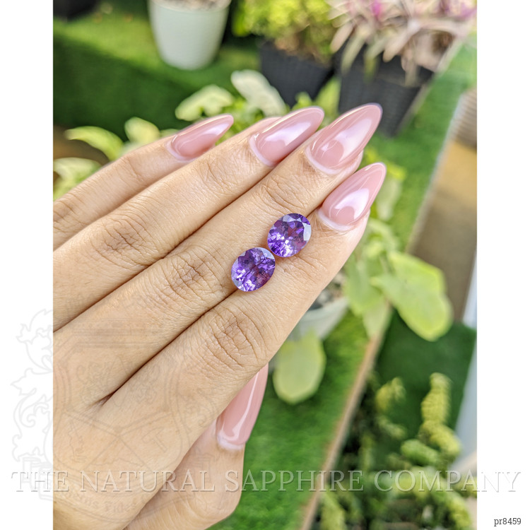 4.33 Ct.Tw. Amethyst Pair from Africa