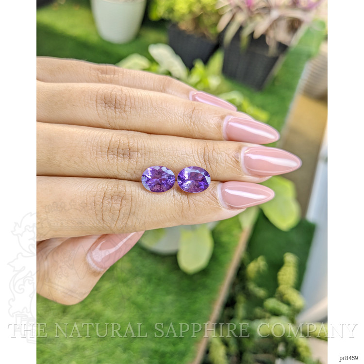 4.33 Ct.Tw. Amethyst Pair from Africa