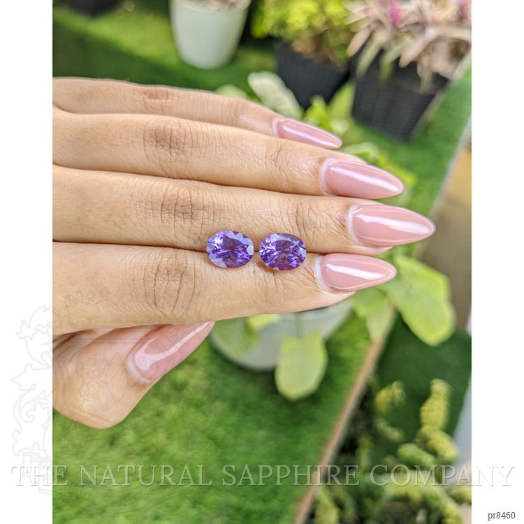 4.39 Ct.Tw. Amethyst Pair from Africa